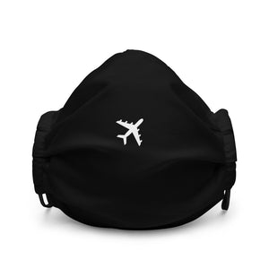 Airplane Icon Premium Face Mask