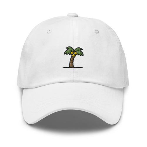 Coconut Tree Embroidered Dad hat