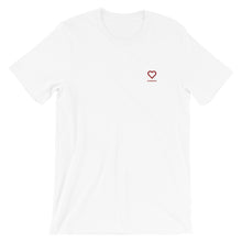 Load image into Gallery viewer, ICONSPEAK One Love Shirt Embroidered - ICONSPEAK Travel shirt, traveller t-shirt, backpacker and backpacking shirt, icon language shirt