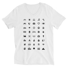 Load image into Gallery viewer, ICONSPEAK World Edition V-Neck Travel T-Shirt