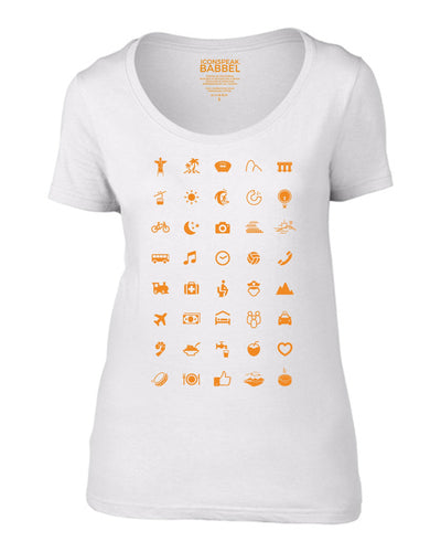 ICONSPEAK & Babbel Rio 2016 shirt - ICONSPEAK Travel shirt, traveller t-shirt, backpacker and backpacking shirt, icon language shirt