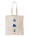 ICONSPEAK Sailor Story Tote Bag - ICONSPEAK Travel shirt, traveller t-shirt, backpacker and backpacking shirt, icon language shirt