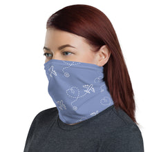 Load image into Gallery viewer, Airplane Heart Route Neck Gaiter Mask