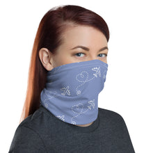 Load image into Gallery viewer, Airplane Heart Route Neck Gaiter Mask