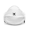 Airplane Icon Premium Face Mask