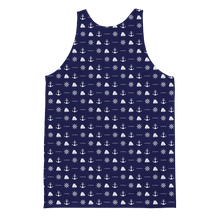 Load image into Gallery viewer, ICONSPEAK Sailor Story All Over Tank - ICONSPEAK Travel shirt, traveller t-shirt, backpacker and backpacking shirt, icon language shirt