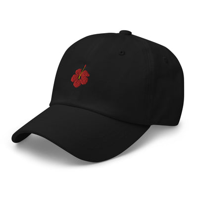 Hibiscus Embroidered Dad hat