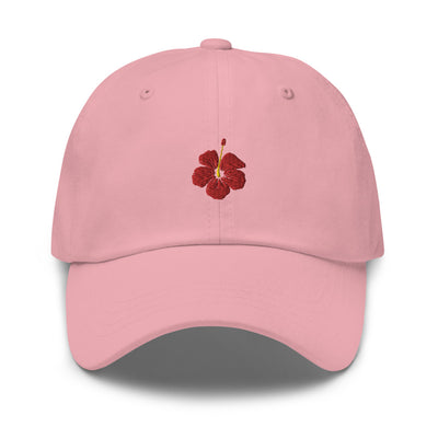 Hibiscus Embroidered Dad hat