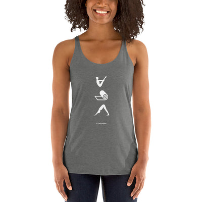 ICONSPEAK Yoga Story Tanktop - ICONSPEAK Travel shirt, traveller t-shirt, backpacker and backpacking shirt, icon language shirt