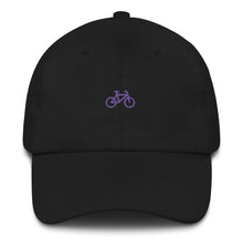 Load image into Gallery viewer, ICONSPEAK One Bicycle Dad Hat - ICONSPEAK Travel shirt, traveller t-shirt, backpacker and backpacking shirt, icon language shirt
