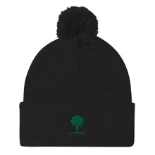 Load image into Gallery viewer, ICONSPEAK ONE Tree Pom Pom Knit Cap - ICONSPEAK Travel shirt, traveller t-shirt, backpacker and backpacking shirt, icon language shirt