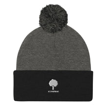 Load image into Gallery viewer, ICONSPEAK ONE Tree Pom Pom Knit Cap - ICONSPEAK Travel shirt, traveller t-shirt, backpacker and backpacking shirt, icon language shirt