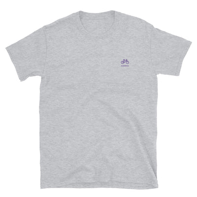 ICONSPEAK One Bicycle Shirt Embroidered - ICONSPEAK Travel shirt, traveller t-shirt, backpacker and backpacking shirt, icon language shirt