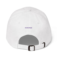 Load image into Gallery viewer, ICONSPEAK One Bicycle Dad Hat - ICONSPEAK Travel shirt, traveller t-shirt, backpacker and backpacking shirt, icon language shirt