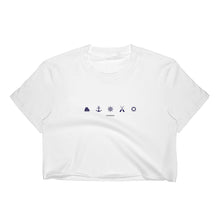 Load image into Gallery viewer, ICONSPEAK Sailor Story Women&#39;s Crop Top - ICONSPEAK Travel shirt, traveller t-shirt, backpacker and backpacking shirt, icon language shirt