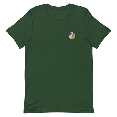 Beach Ball Icon Embroidered T-Shirt