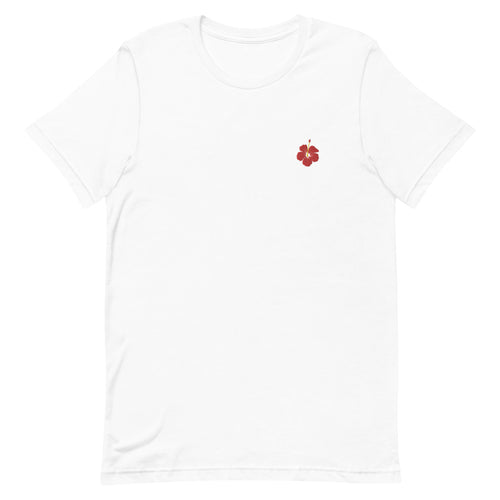 Hibiscus Icon Embroidered T-Shirt